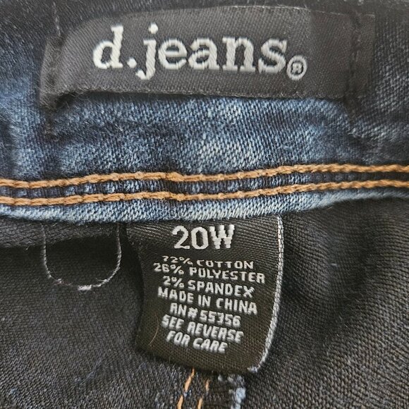 Dark Wash western spandex stretchy denim jeans 20 - Picture 4 of 5